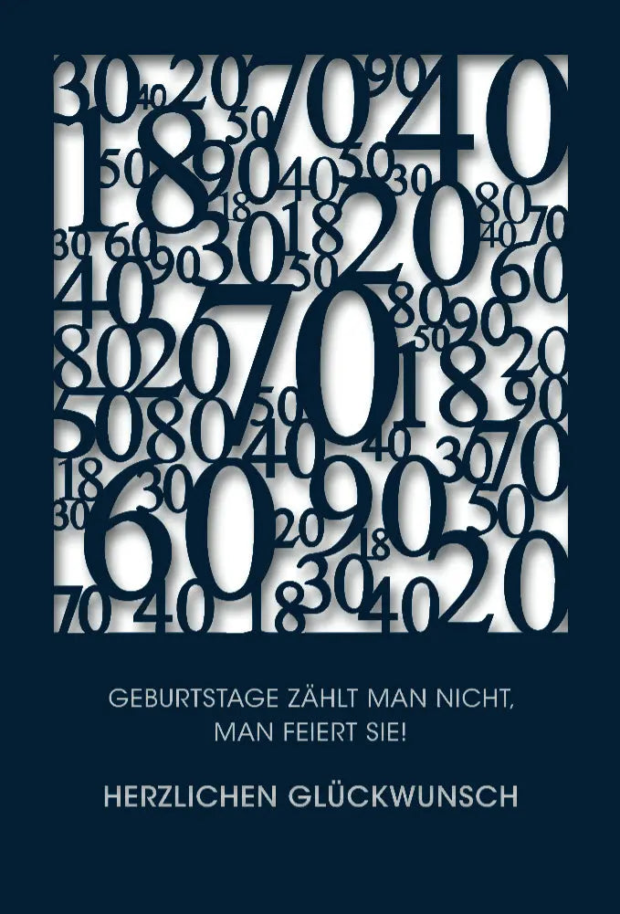 ABC       Geburtstagskarte        Zahlen Idealshop