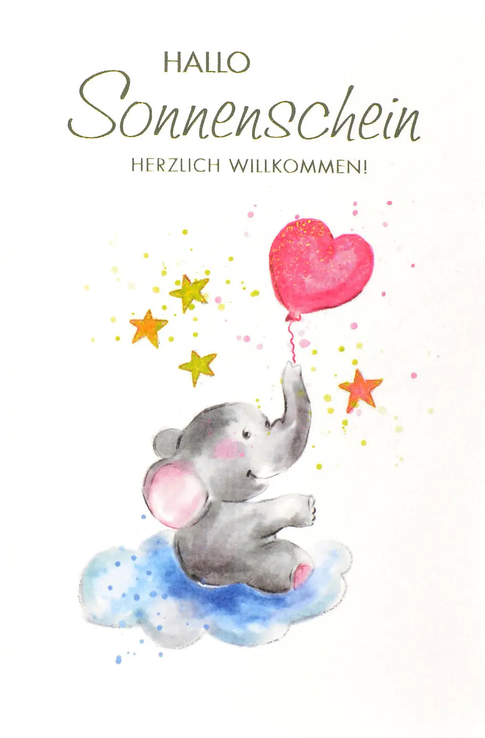 ABC Glückwunschkarte Elefant Idealshop