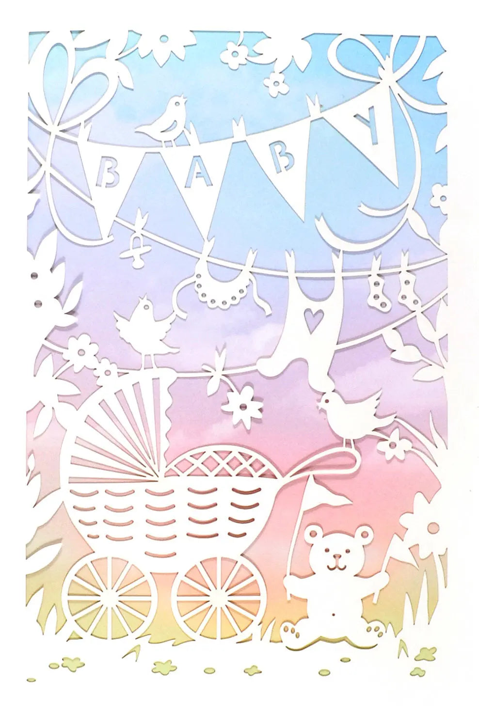 ABC       Glückwunschkarte  Scherenschn. Idealshop