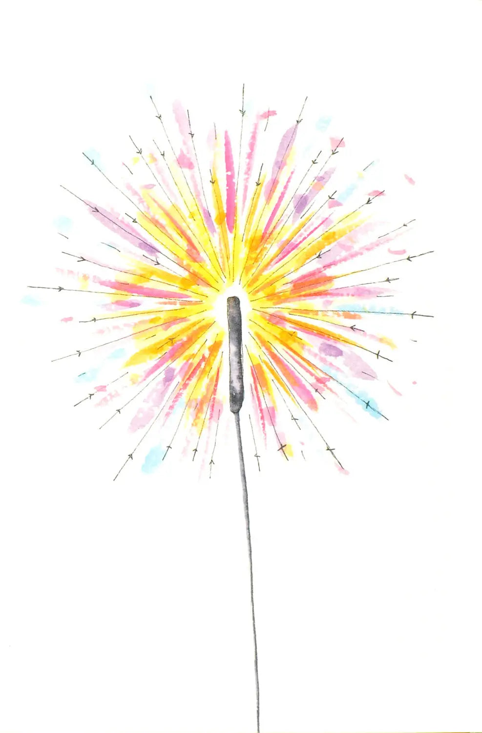 ABC       Glückwunschkarte   Wunderkerze Idealshop