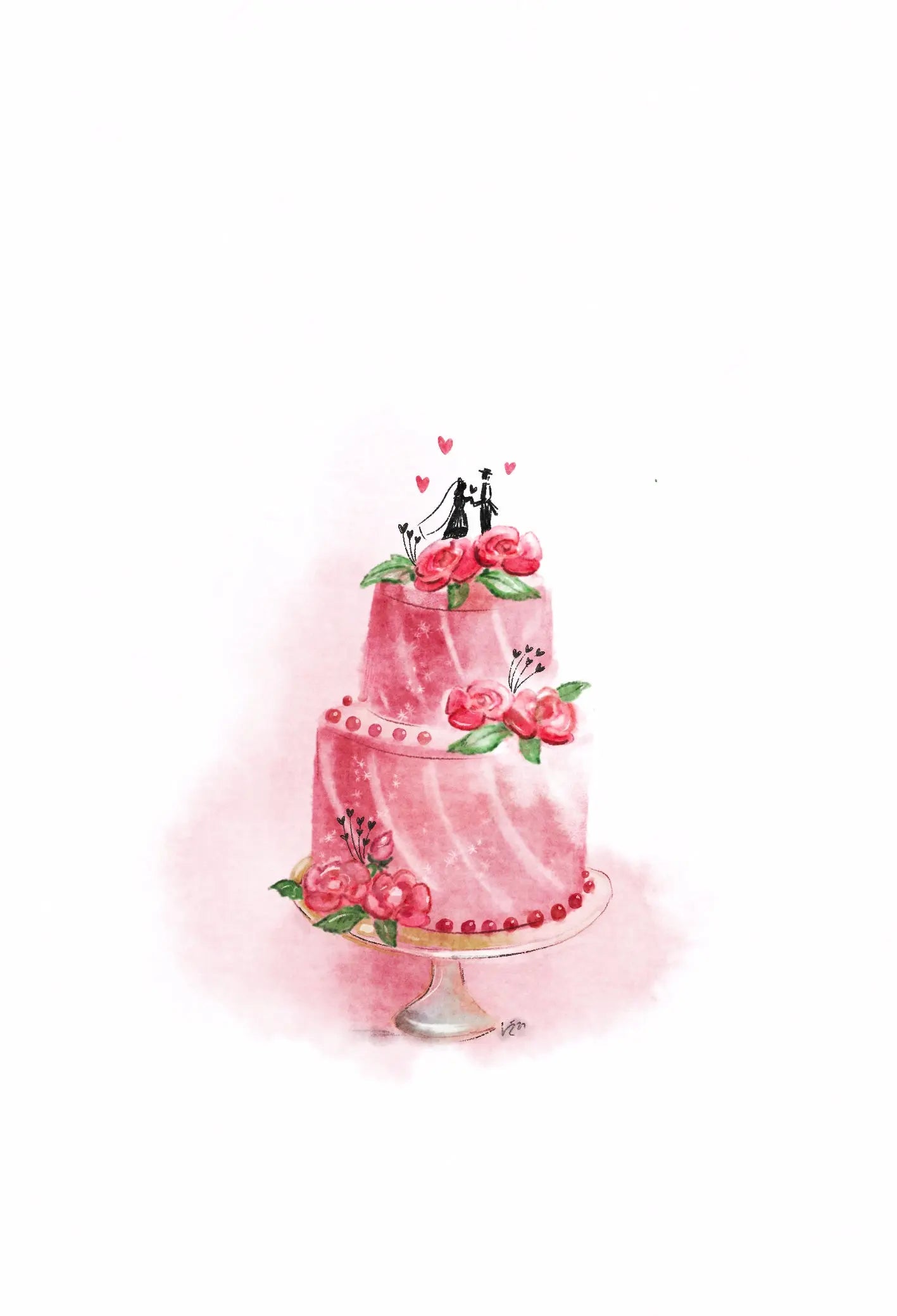 ABC Hochzeitskarte Hochzeitstorte Idealshop