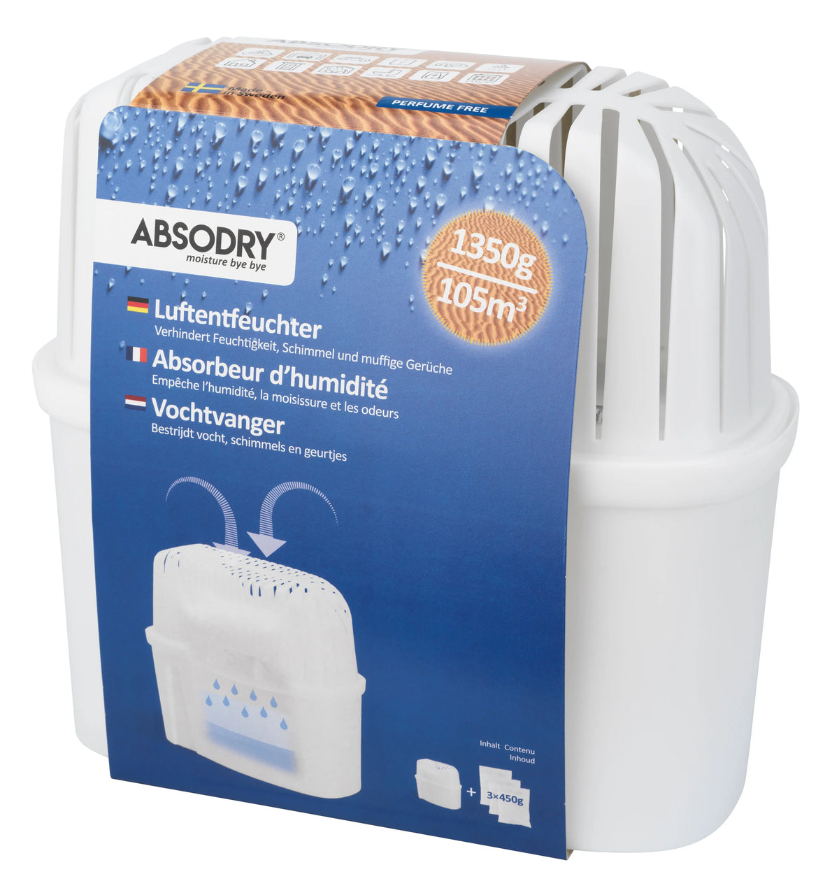 ABSODRY Luftentfeuchter Maxi 1350g 456.530064.00 transparent Idealshop