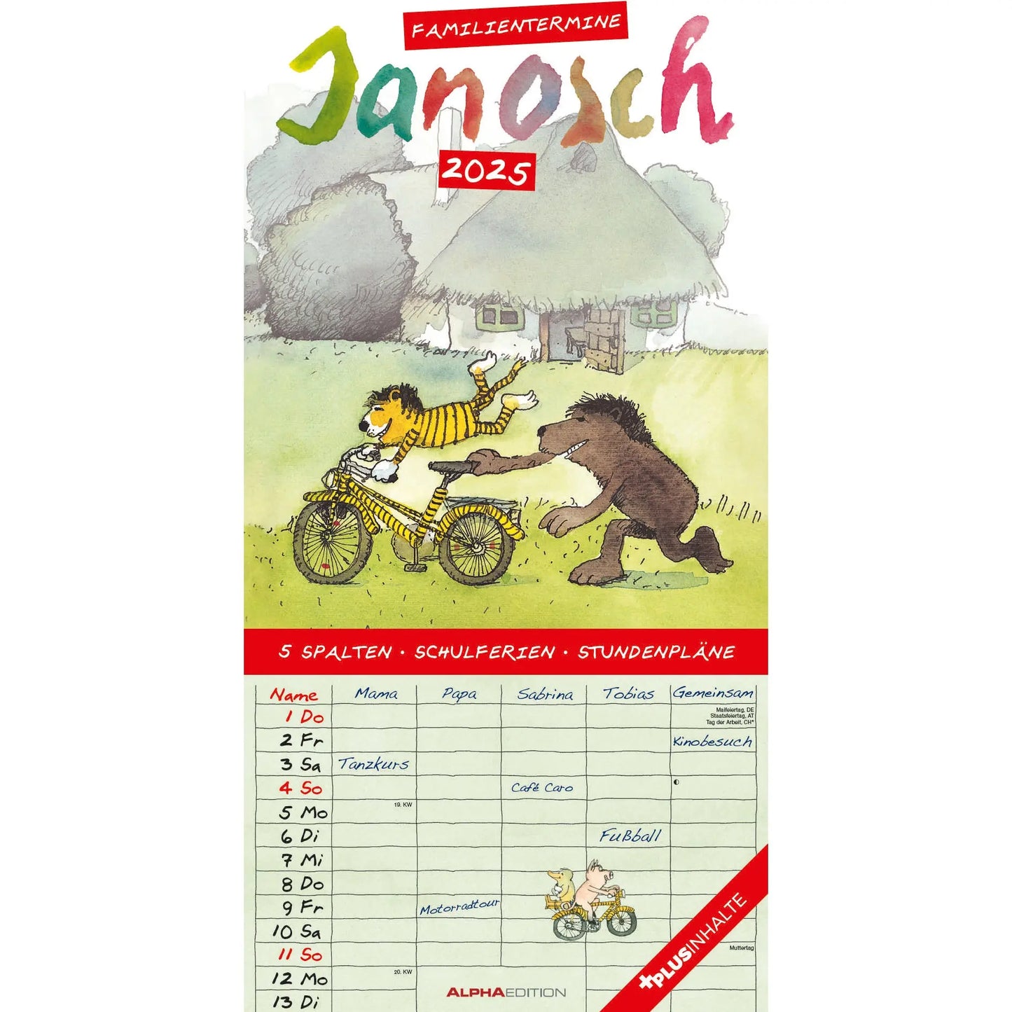 ALPHA EDI Familienplaner Janosch 2025 Idealshop