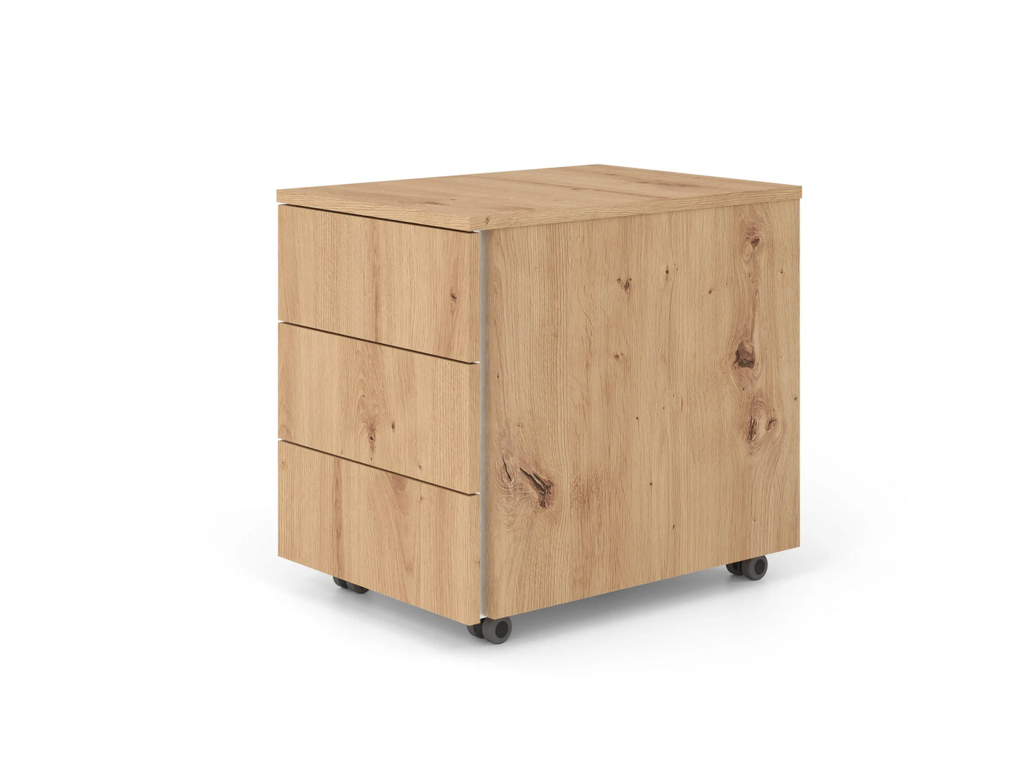 APOLLO Rollcontainer VLC30/R/R/GL Asteiche, 3 Schublade Idealshop