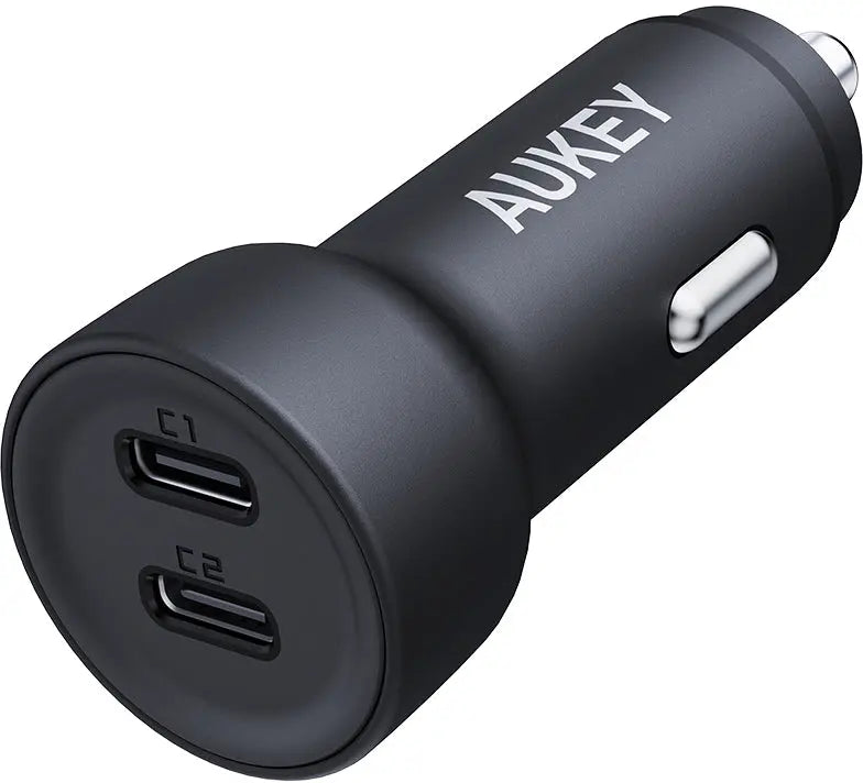 AUKEY Enduro Dual Car Charger CC-Y23 65W, USB C, PD, Black Idealshop
