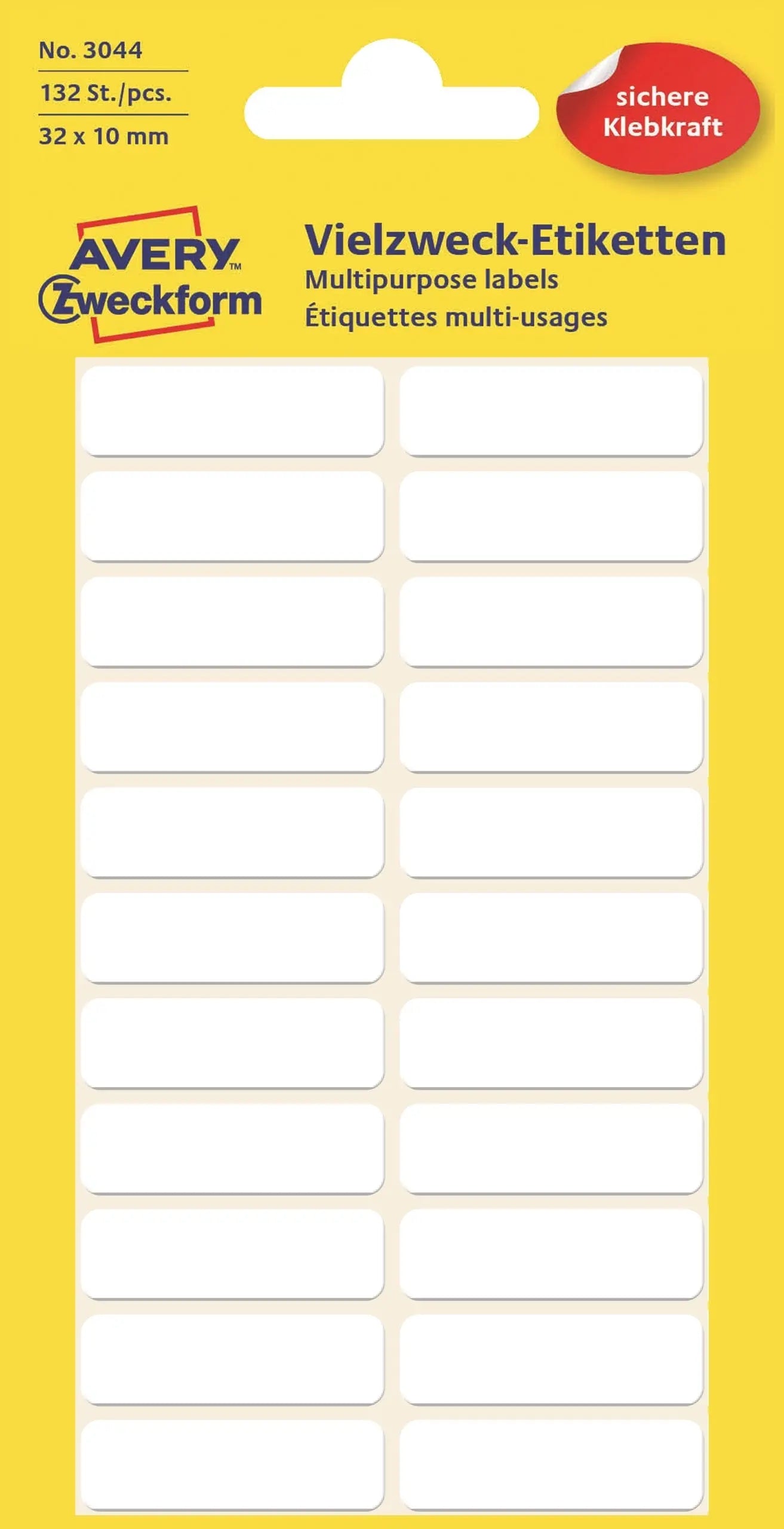 AVERY ZW. Etiketten 32×10mm Idealshop