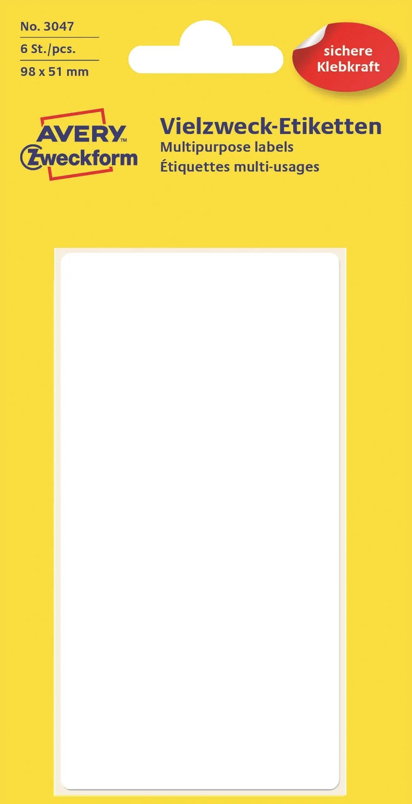 AVERY ZW. Etiketten 98×51mm Idealshop