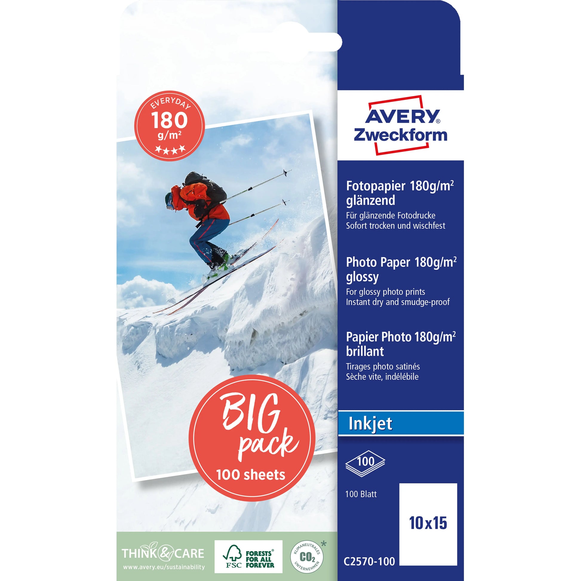 AVERY ZW. InkJet Photo Paper     10x15cm Idealshop