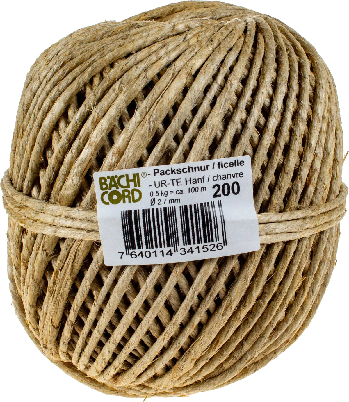 BAECHI Packschnur Hanf 511002005 500g, 2,7mm 100m Idealshop