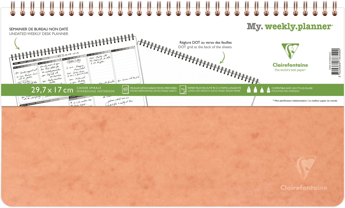 BIELLA Agenda AgeBag undatiert 78349C Weekly 60 Blatt tab. 29.7x17cm Idealshop