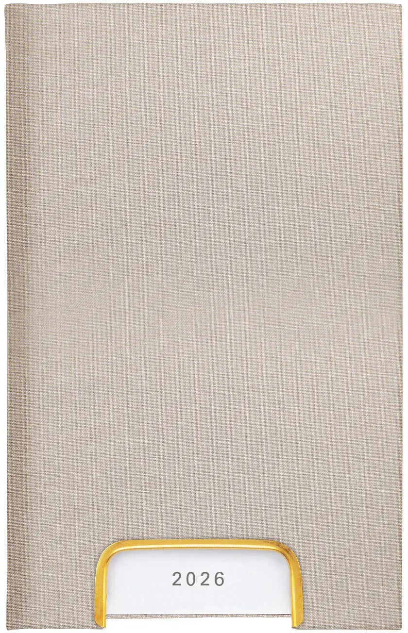 BIELLA Geschäftsagenda Disponent 2026 807401100026U 1T/1S beige ML 10.1x16cm Idealshop