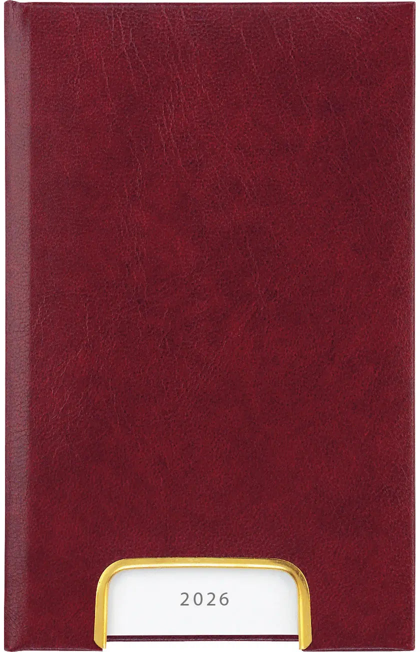 BIELLA Geschäftsagenda Disponent 2026 807401470026U 1T/1S weinrot ML 10.1x16cm Idealshop