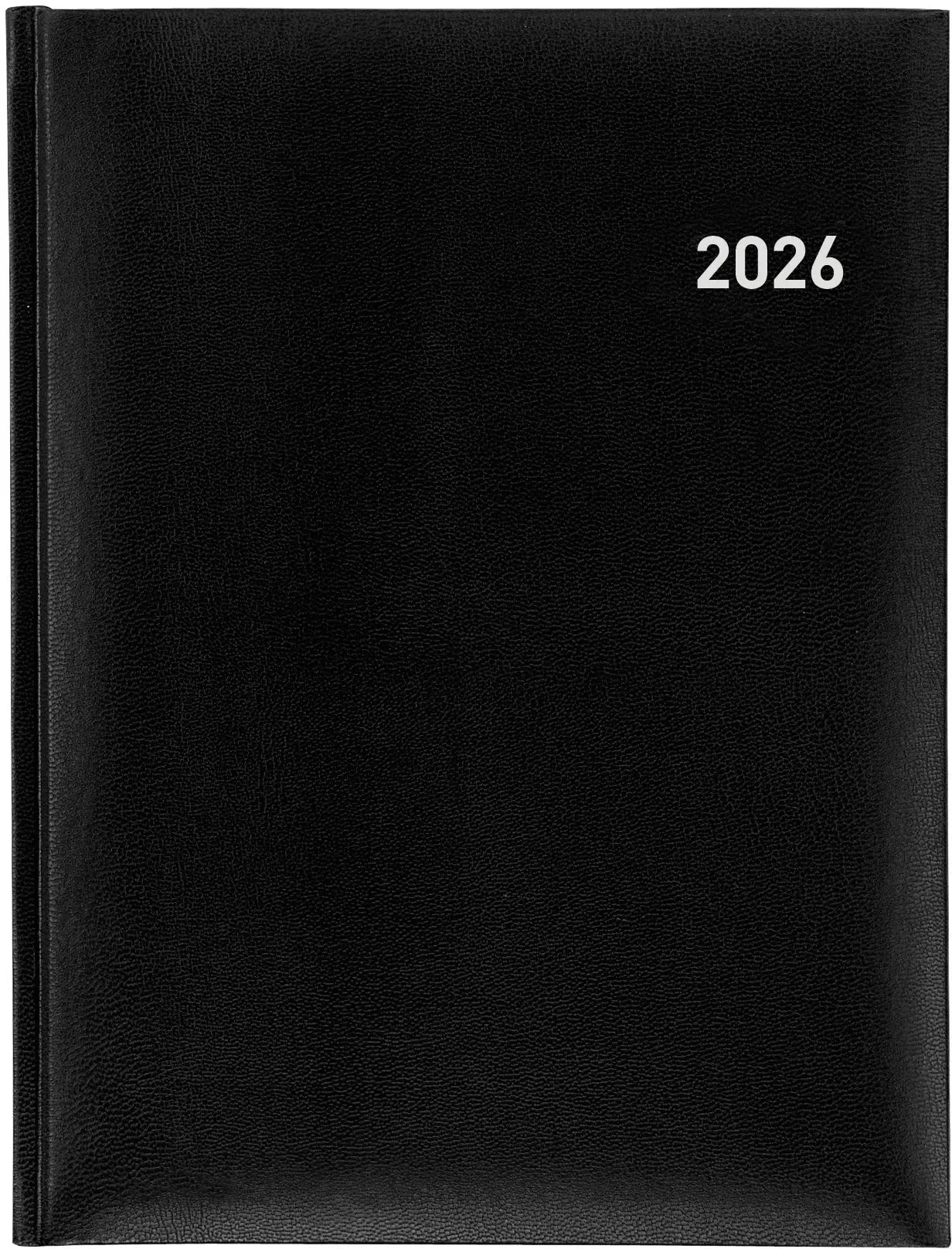 BIELLA Geschäftsagenda Orario 2026 809301020026U 1W/2S schwarz ML 17.8x23.5cm Idealshop