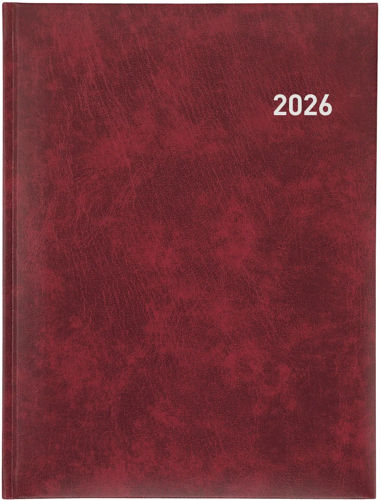 BIELLA Geschäftsagenda Orario 2026 809301470026U 1W/2S weinrot ML 17.8x23.5cm Idealshop