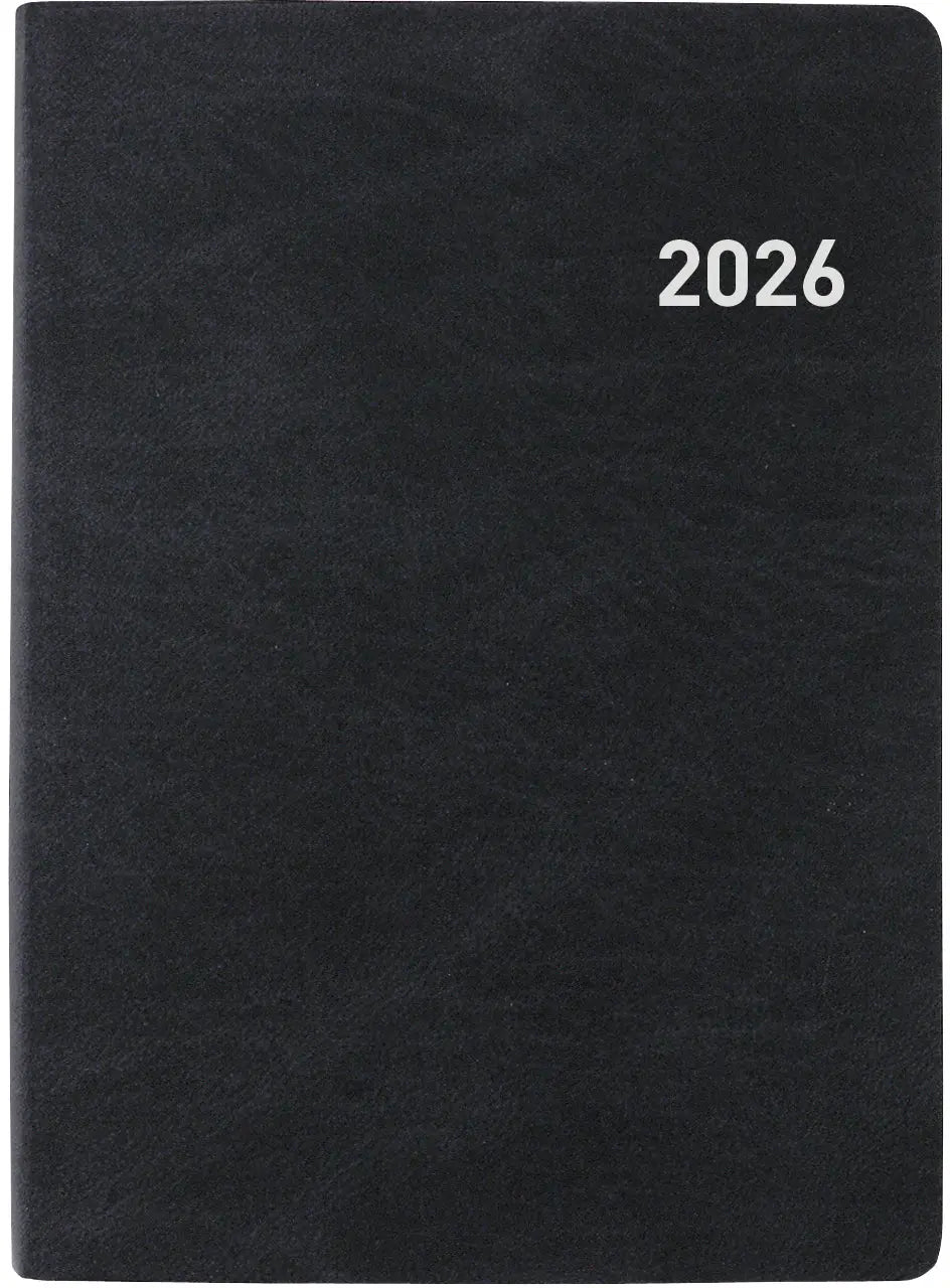 BIELLA Taschenagenda Memento 2026 825401020026U 1W/2S schwarz ML 10.1x14.2cm Idealshop