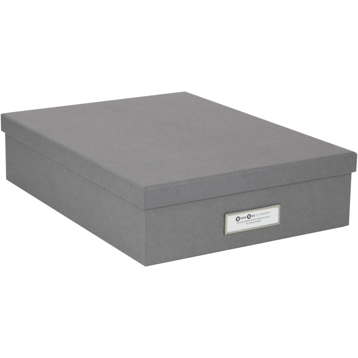 BIGSO BOX OF SWEDEN Aufbewahrungsbox Oskar 945154141 grau 26x35x8.5cm Idealshop