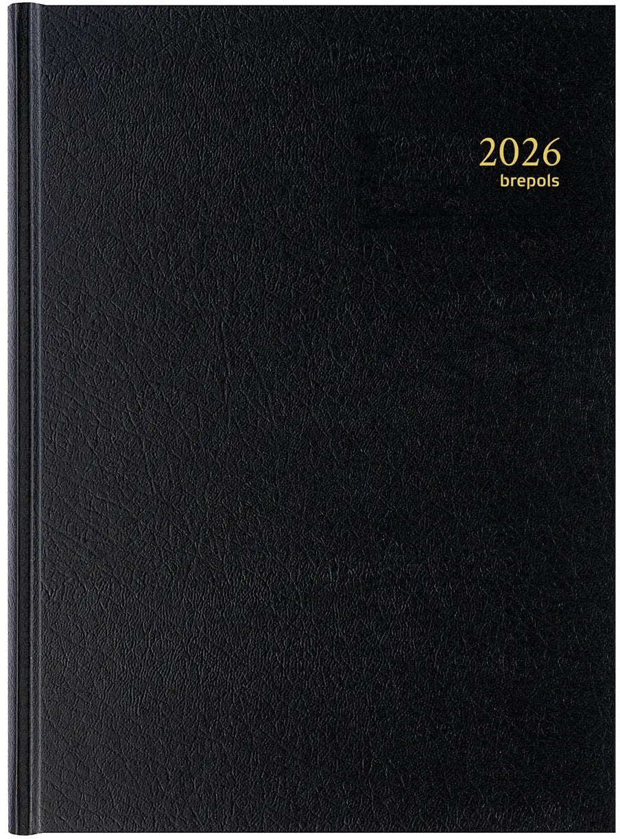 BREPOLS Agenda Bremax 2 Santex 2026 0.002.1345 1T/2S schwarz 21x29cm Idealshop