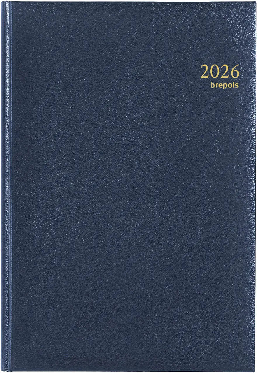 BREPOLS Agenda Omega Lima Kul. 2026 0.030.1256 1W/2S blau 21x29cm Idealshop