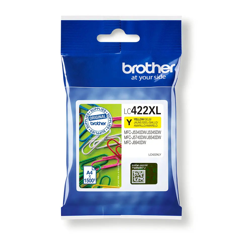 BROTHER Tintenpatrone HY yellow LC-422XLY MFC-J5340 1500 Seiten Idealshop