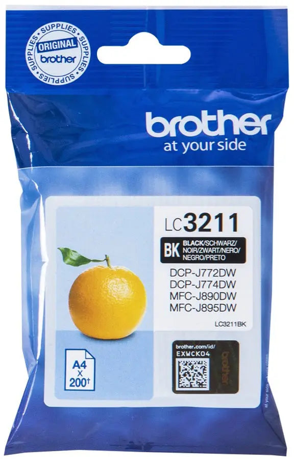BROTHER Tintenpatrone schwarz LC-3211BK DCP-J774DW 200 Seiten Idealshop