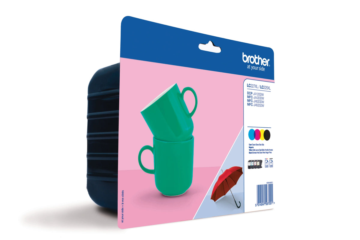 BROTHER Valuepack Tinte CMYBK LC-227XLVALB MFC-J4620DW 1200 Seiten Idealshop