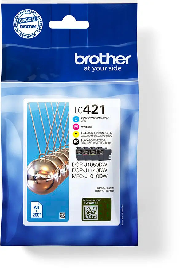 BROTHER Valuepack Tinte CMYBK LC-421VAL DCP-J1050 200 Seiten Idealshop