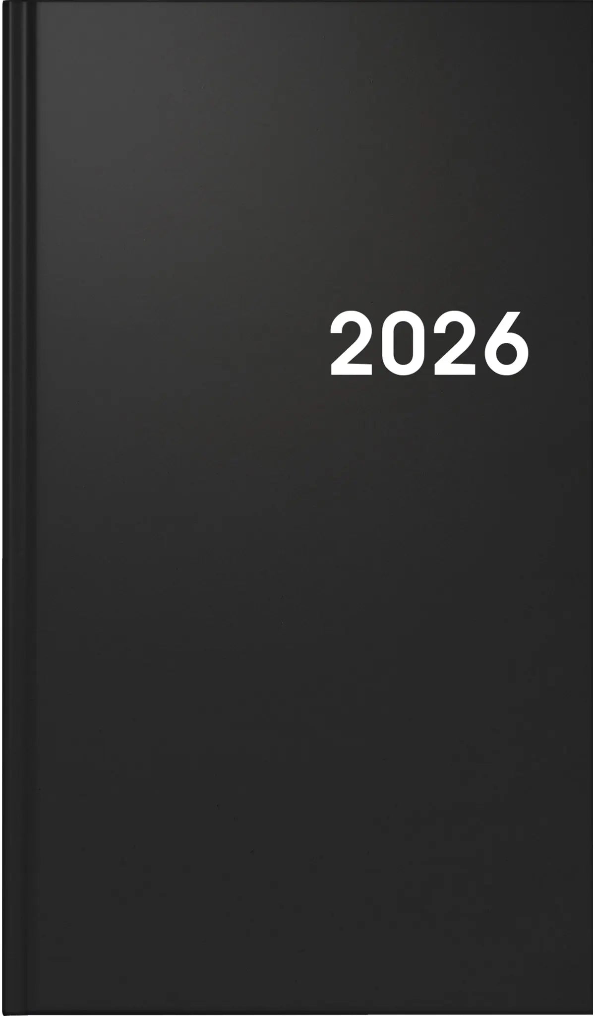 BRUNNEN Taschenkalender 2026 1075661906 1W/2S schwarz ML 9x15cm Idealshop
