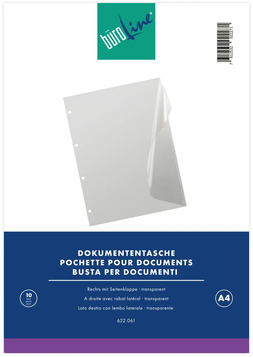 BÜROLINE Dokumententaschen A4 622061 10 Stück Idealshop