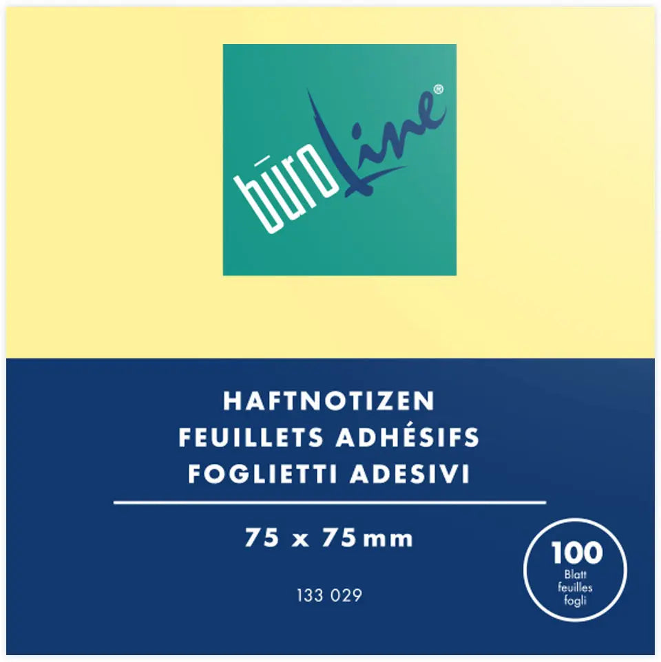 BÜROLINE Haftnotizen 75x75mm Idealshop
