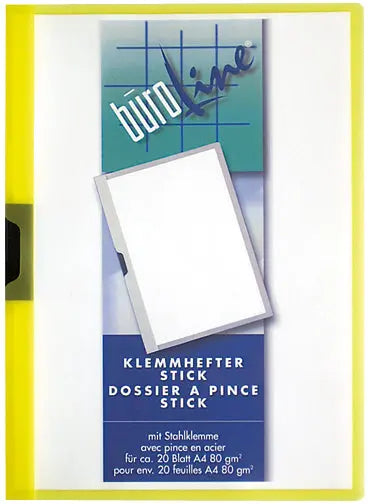 BÜROLINE Klemmhefter A4 667295 gelb Idealshop