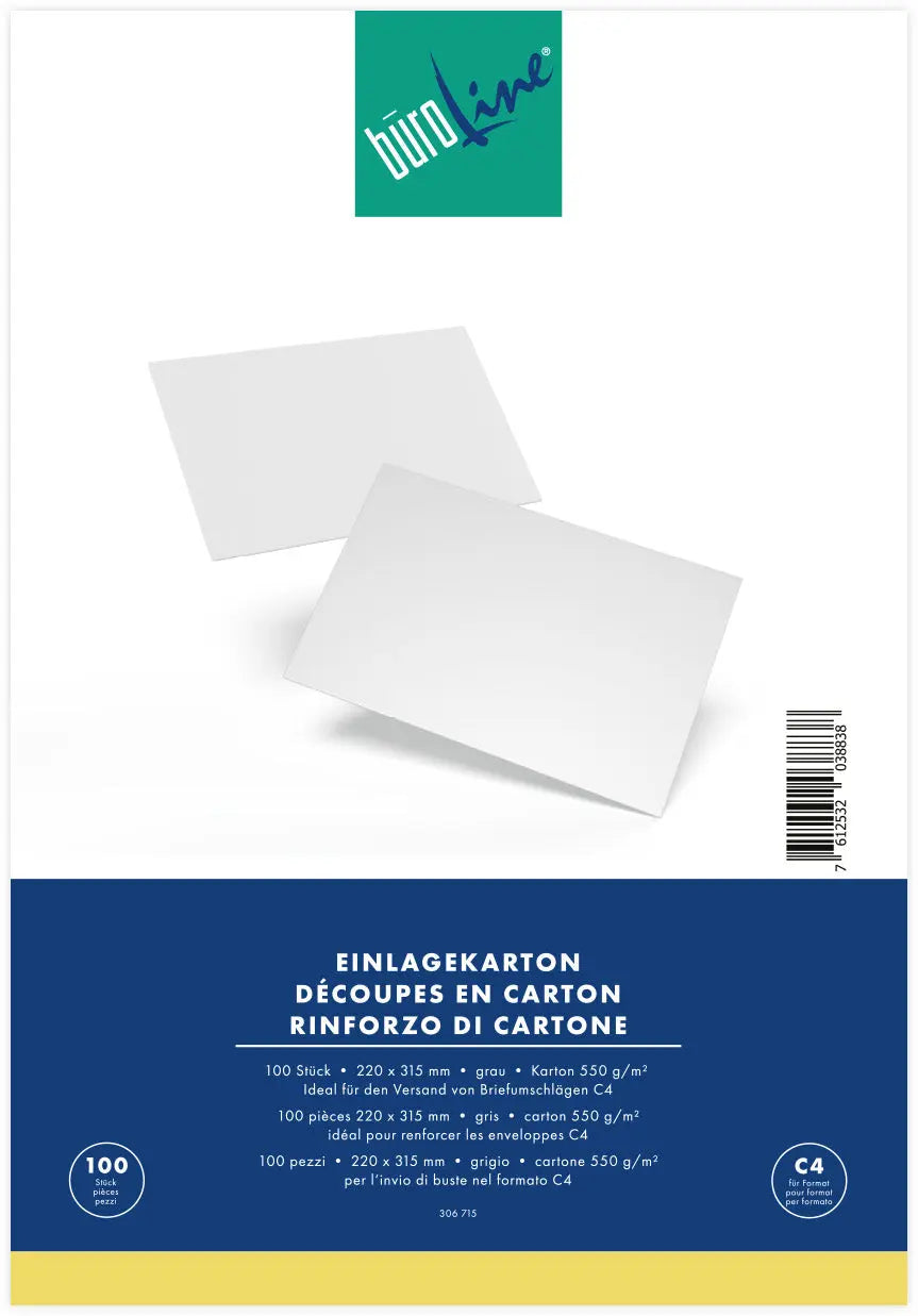 BÜROLINE Einlagekarton für C4 Idealshop