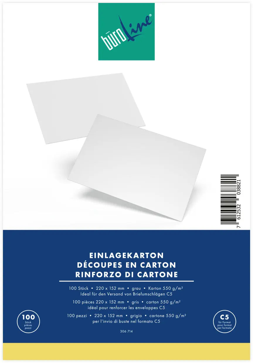 BÜROLINE Einlagekarton für C5 Idealshop