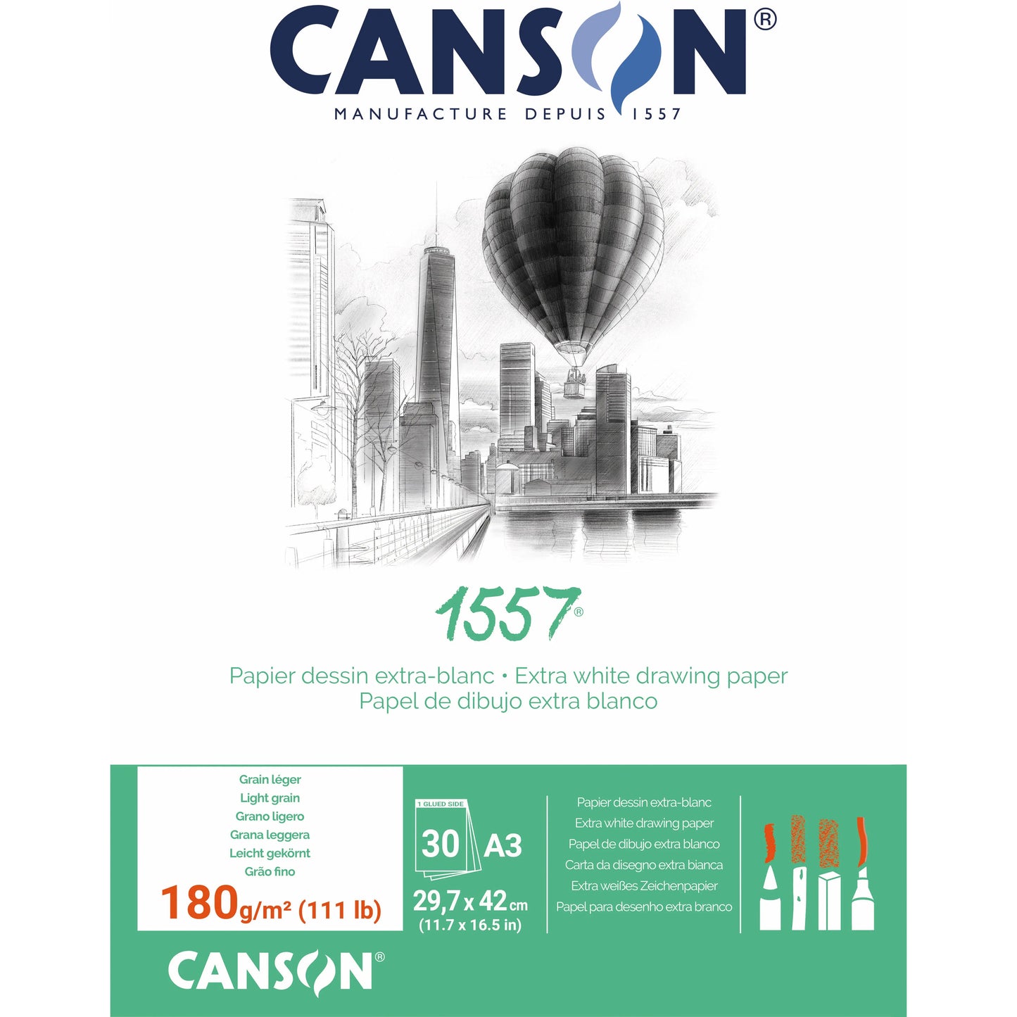 CANSON Skizzenblock 1557 A3 Idealshop