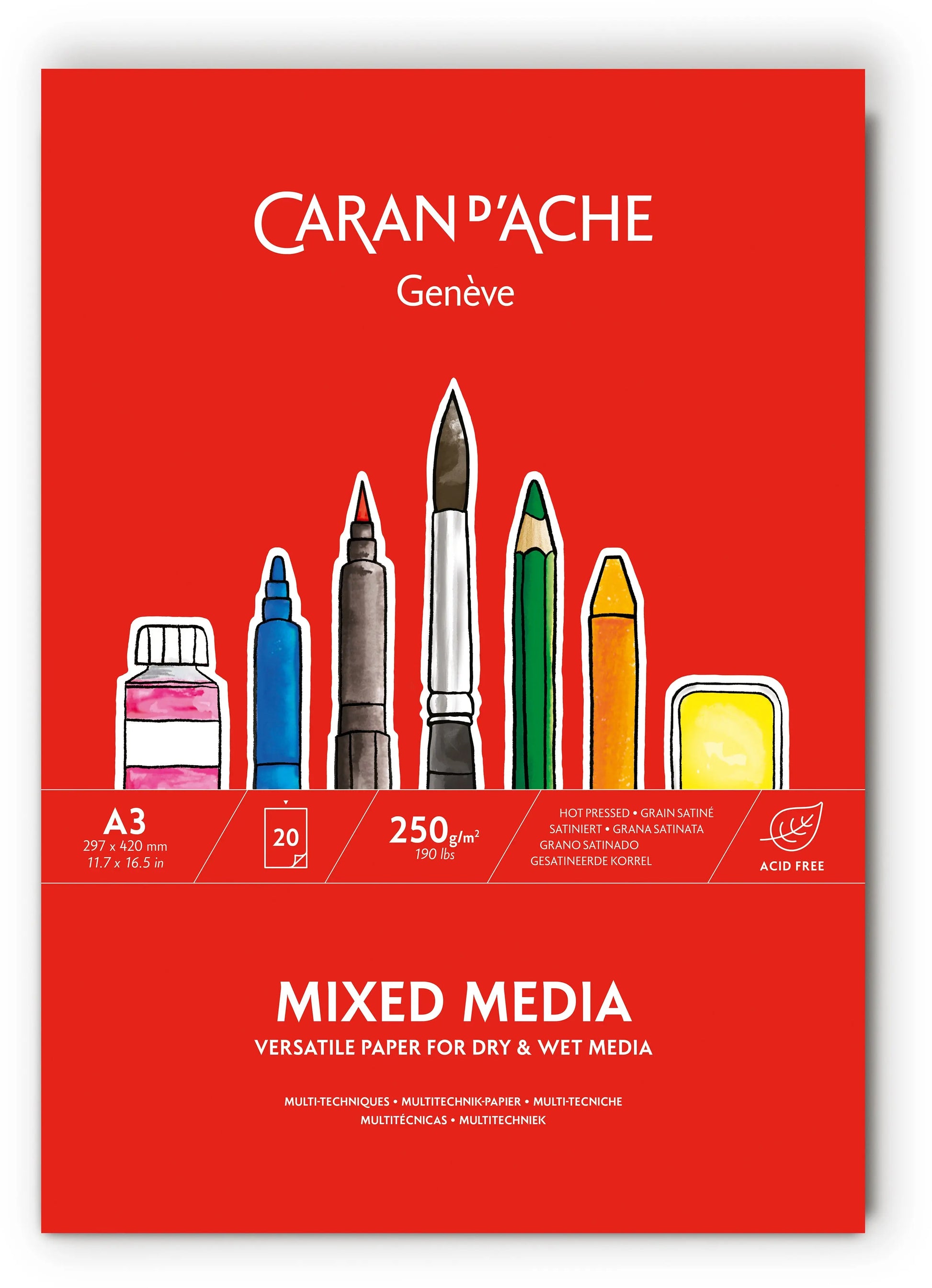 CARAN D'A Zeichenblock                A3 Idealshop