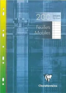 CLAIREFONTAINE Ringbucheinlagen A4 1756 liniert 100 Stück Idealshop