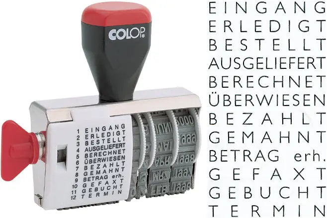 COLOP Mehrtextstempel 4000WD/D 12 Texte D Idealshop