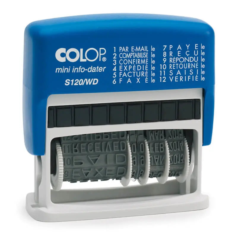 COLOP Mehrtextstempel 41x4mm S 120WD D01 12 Texte F Idealshop