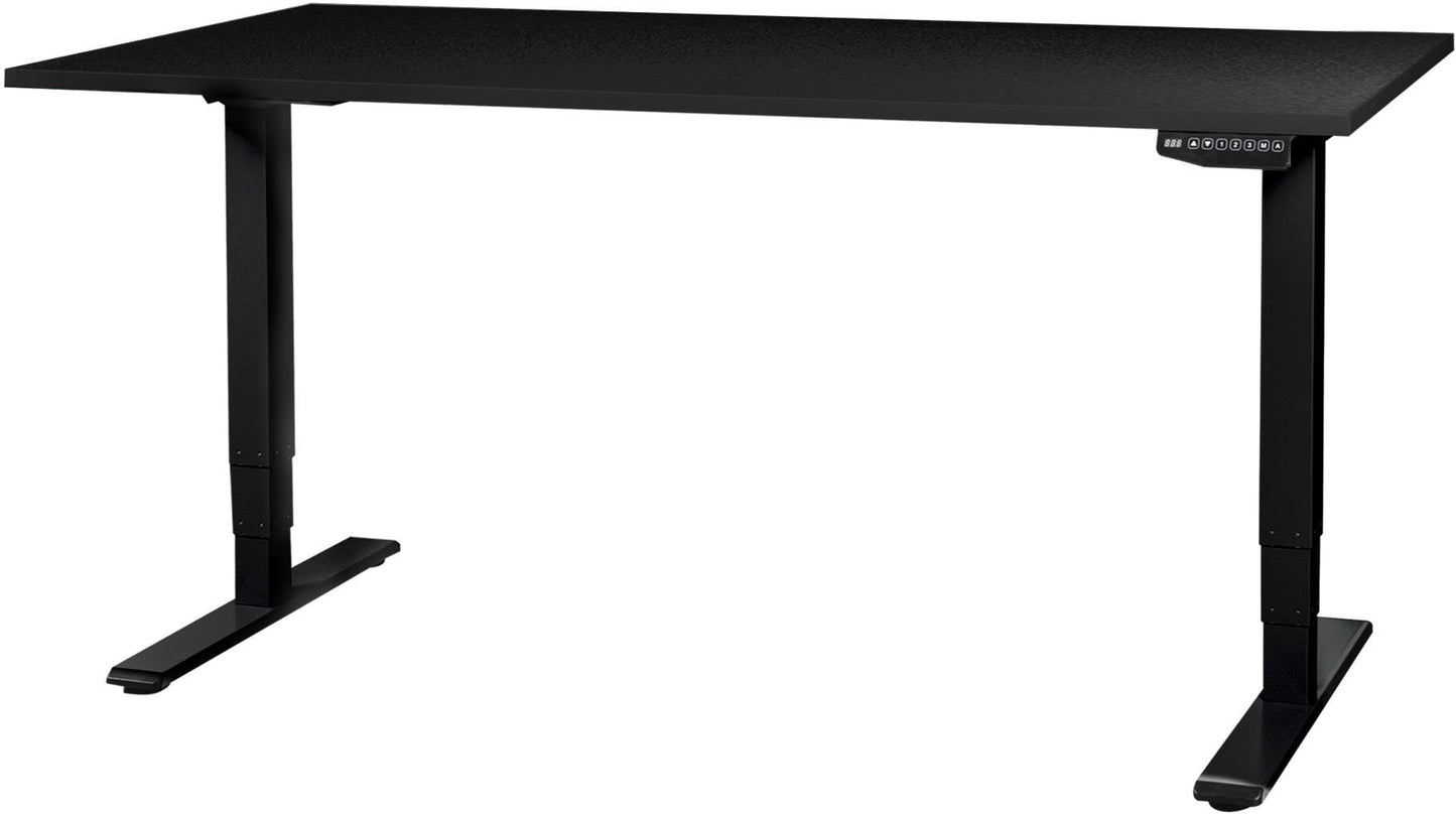 CONTINI Bürotisch ET225E 160x80cm 108177 schwarz/schwarz Idealshop