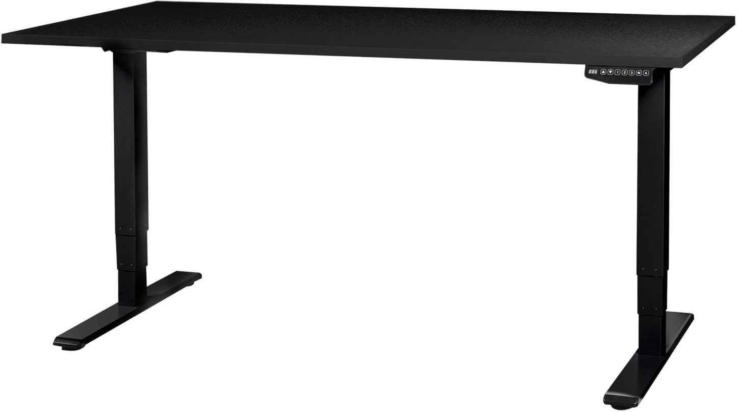 CONTINI Bürotisch ET225E 180x80cm 108178 schwarz/schwarz Idealshop