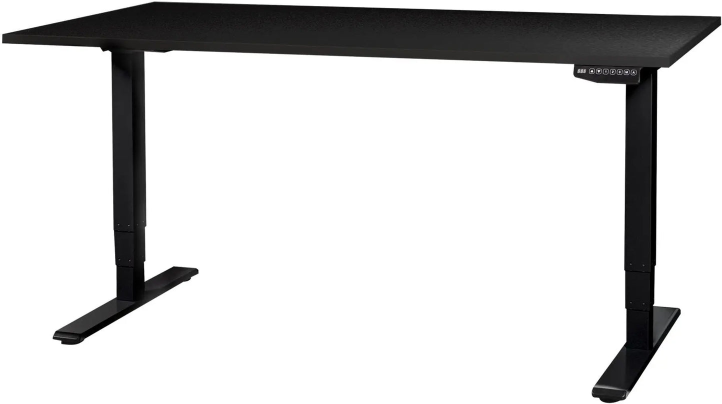 CONTINI Bürotisch ET225E 160x80cm 108177 schwarz/schwarz Idealshop