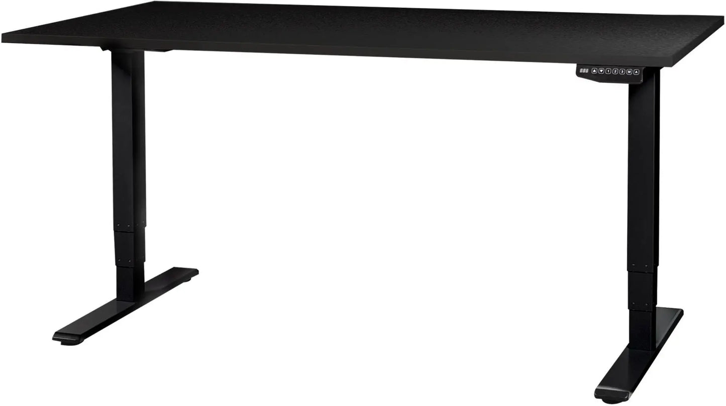 CONTINI Bürotisch ET225E 180x80cm 108178 schwarz/schwarz Idealshop