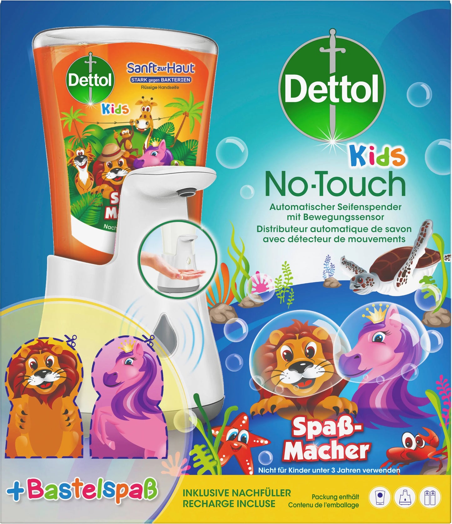 DETTOL No-Touch Kids Starter Set 3077933 Grapefruit 250ml Idealshop