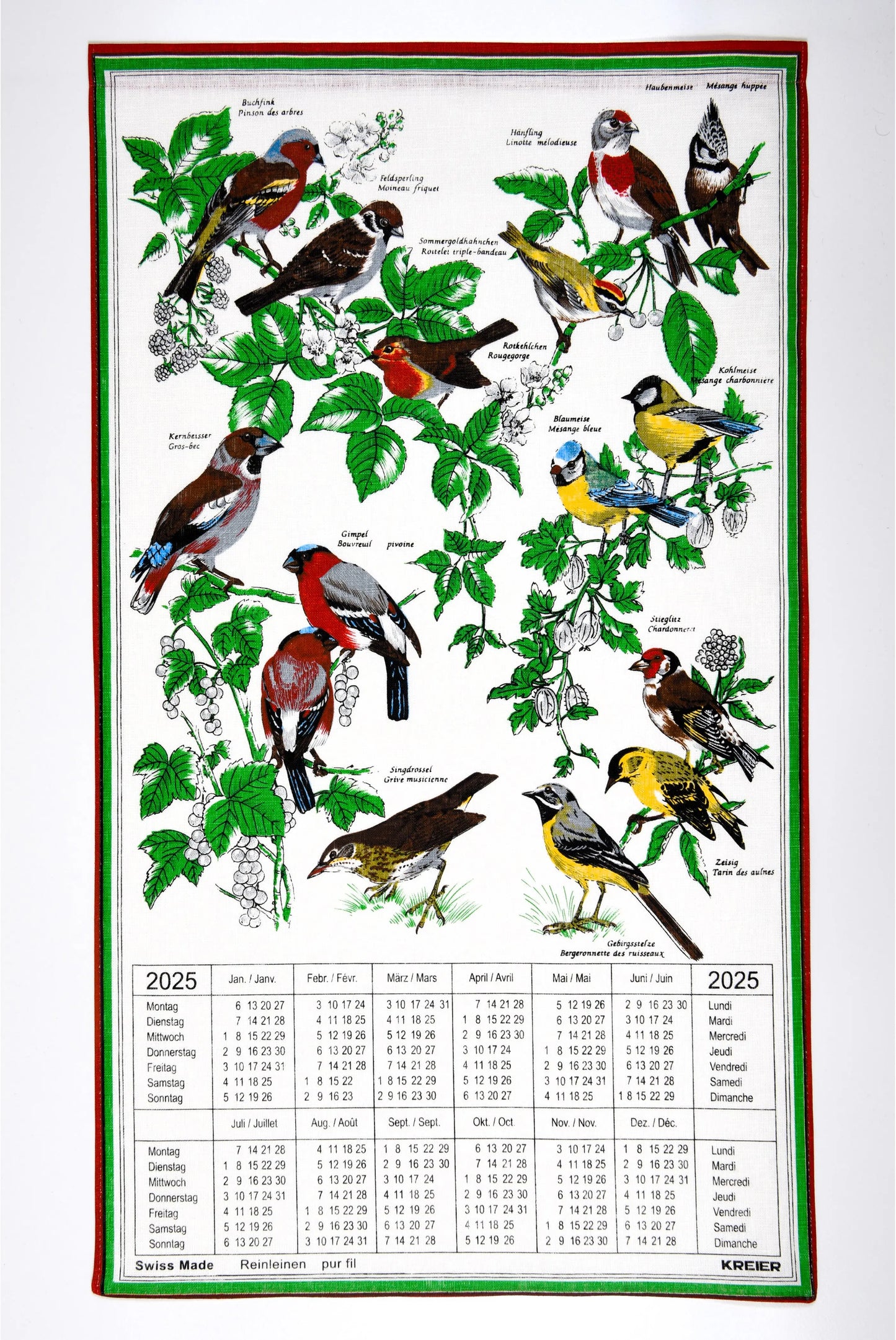 DOERIG Vögel, Reinleinen 2025 Idealshop