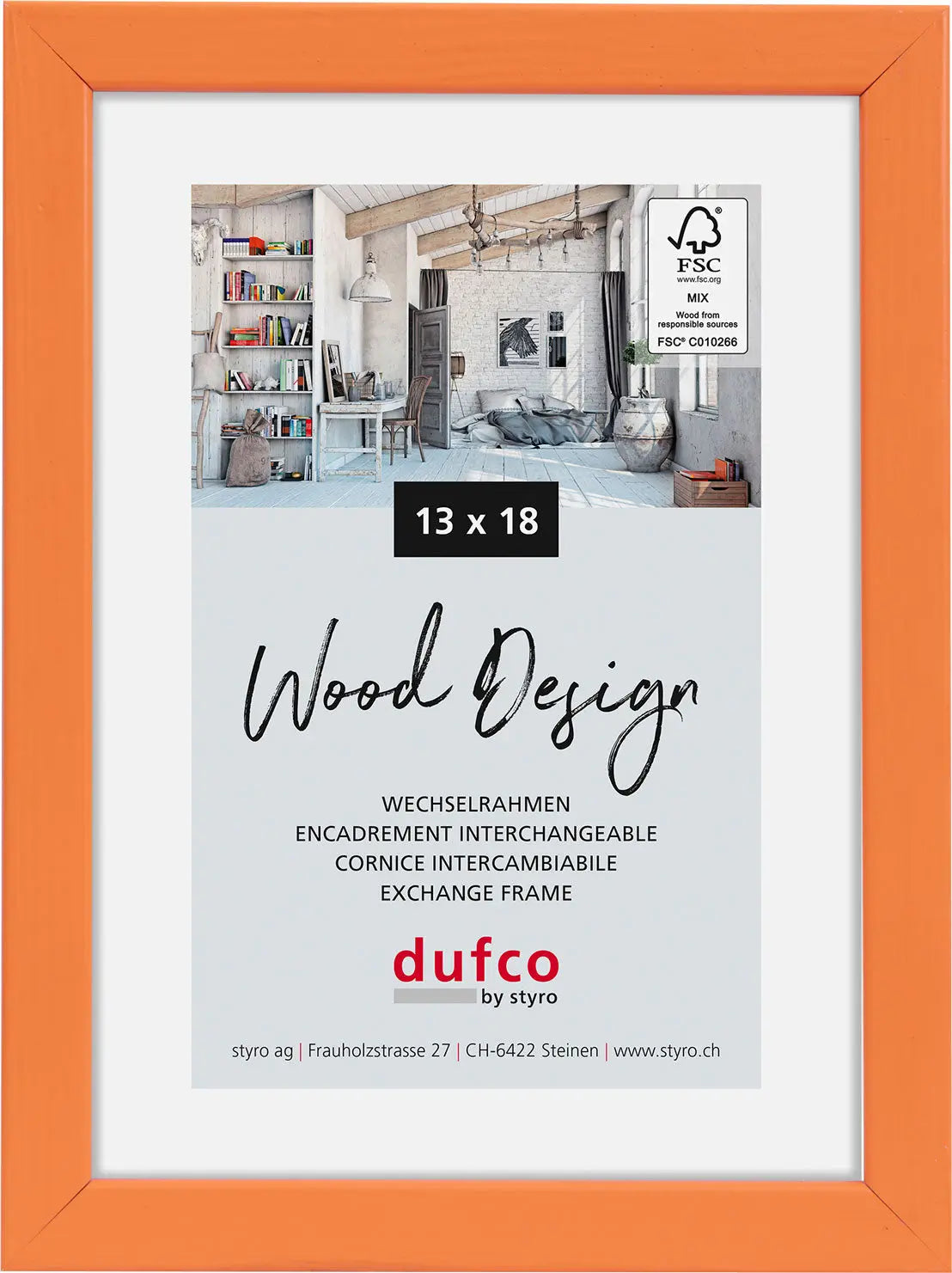 DUFCO Bilderrahmen Hay 13x18cm 1610.81101 orange Idealshop