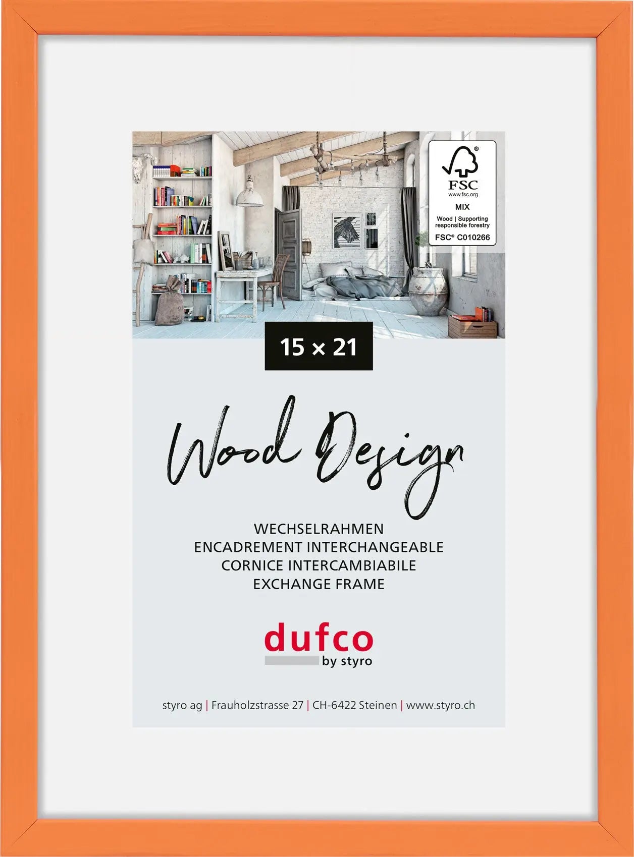 DUFCO Bilderrahmen Hay 15x21cm 1610.81102 orange Idealshop
