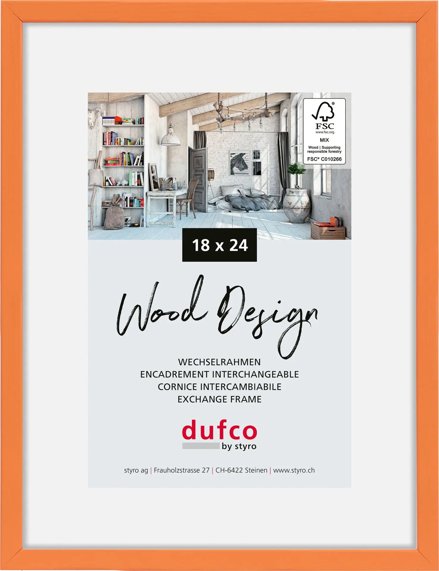 DUFCO Bilderrahmen Hay 18x24cm 1610.81103 orange Idealshop