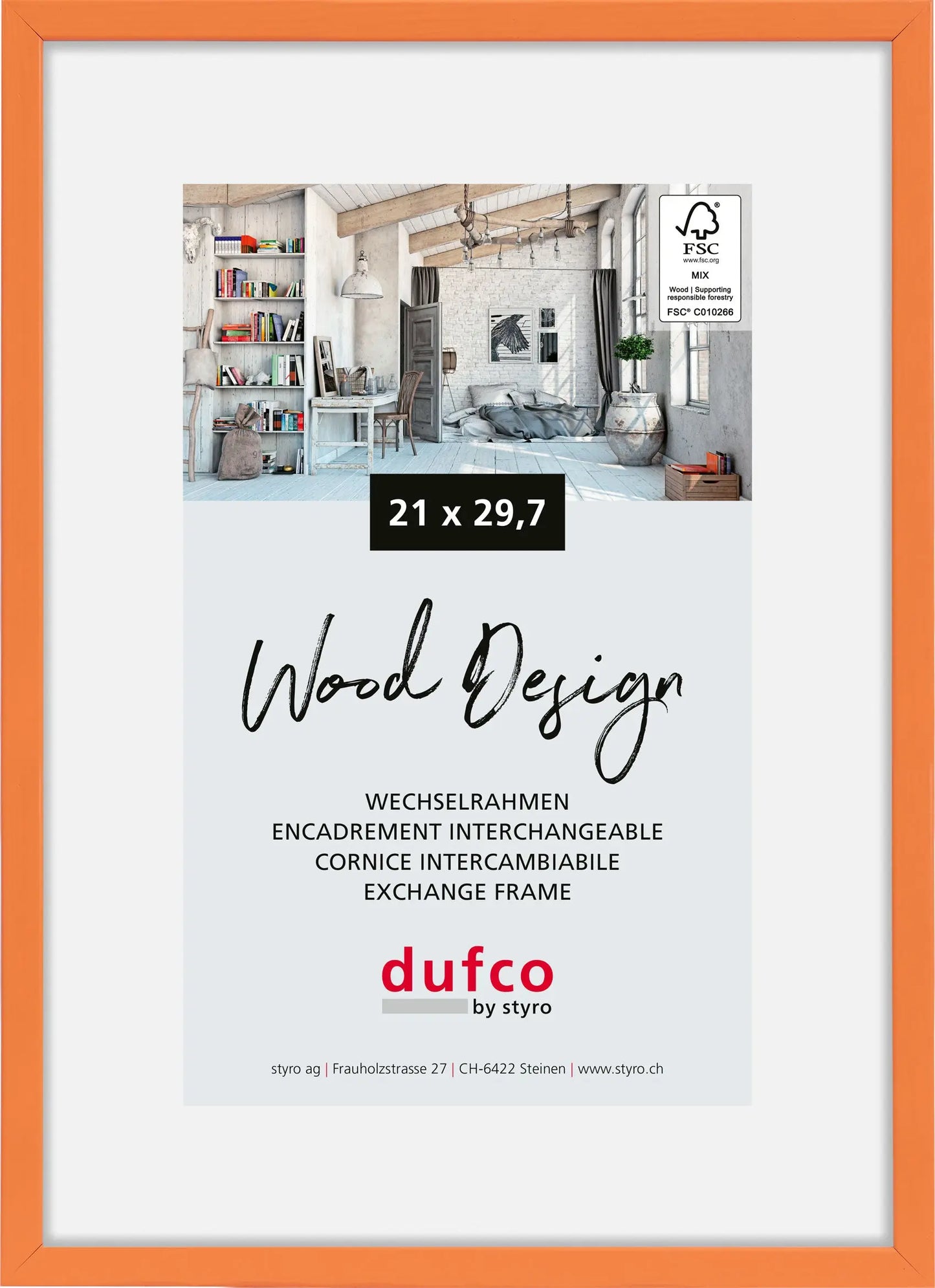 DUFCO Bilderrahmen Hay 21x29.7cm 1610.81104 orange Idealshop