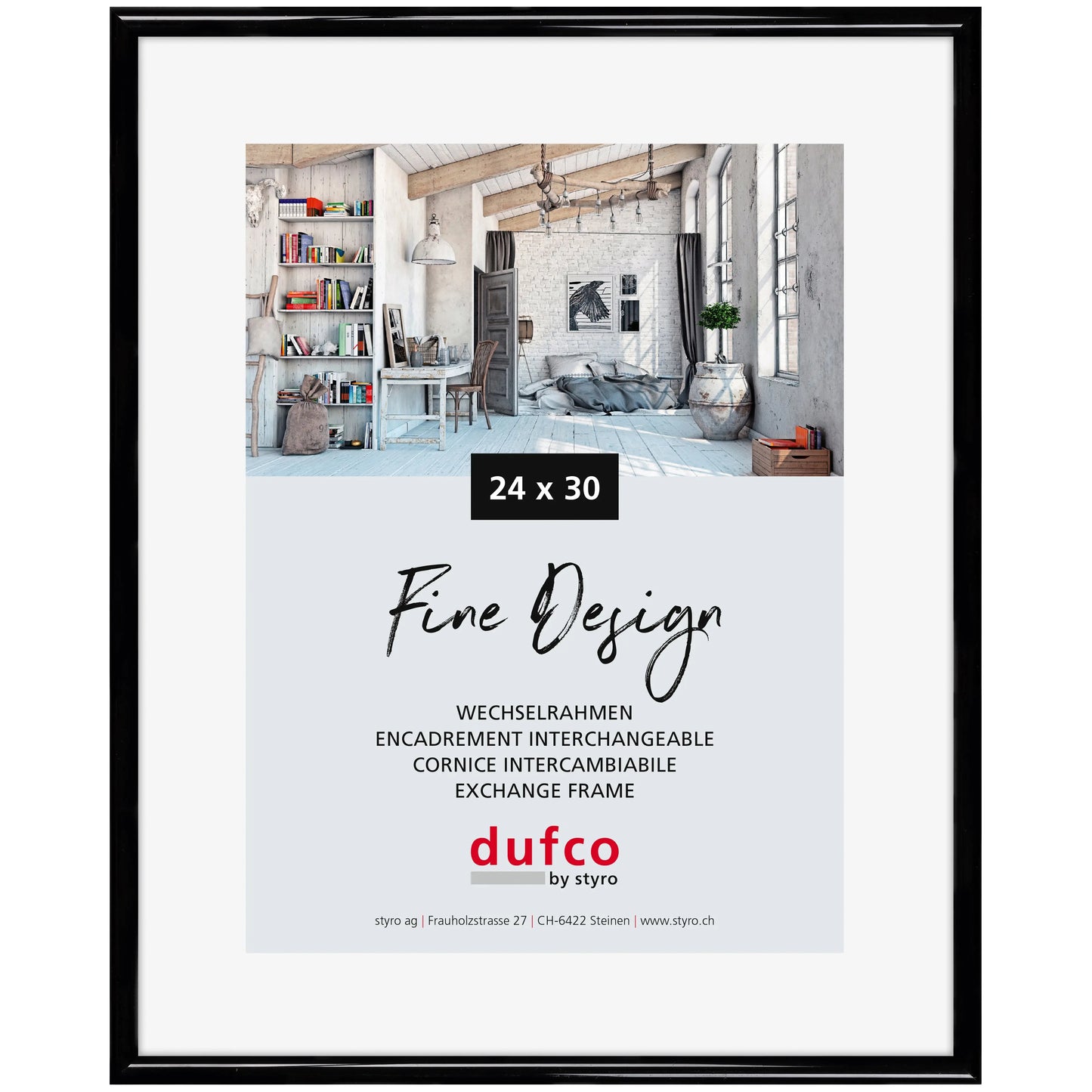 DUFCO Bilderrahmen schwarz Idealshop