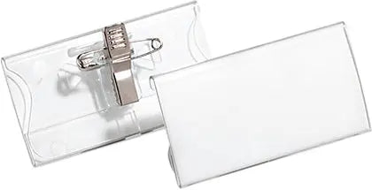 DURABLE Namensschild m. Kombiklemme 812119 transp.,acryl,40x75mm 25 Stk. Idealshop