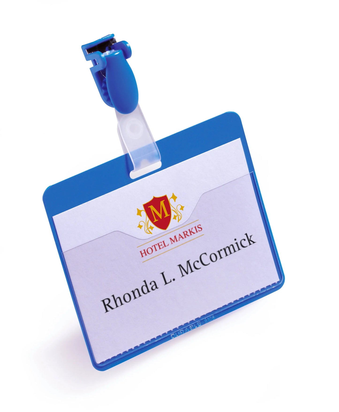 DURABLE Namensschild mit Clip blau Idealshop